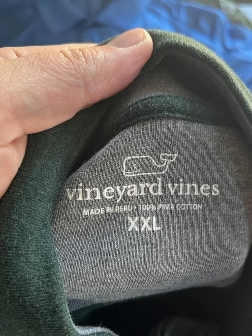 🌲 Vineyard Vines Men’s 1/4 Zip Pullover Sweater XXL Dark Green Gray EUC 🐳